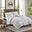Fraser 3 Piece Printed Microfiber Seersucker Full/Queen Quilt Set In Ivory and Black