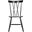 Friar Dining Chair Set of 2 in Black