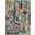 Fusion Cream and Multicolor 5'3" x 7'3" Area Rug