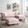 Glory Furniture Nola Sofa Chaise, Pink