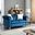 Glory Furniture Raisa Loveseat, Navy Blue