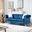 Glory Furniture Raisa Sofa, Navy Blue
