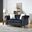 Glory Furniture Raisa Loveseat, Black
