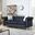Glory Furniture Raisa Sofa, Black