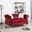 Glory Furniture Raisa Loveseat, Burgundy