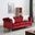 Glory Furniture Raisa Sofa, Burgundy