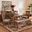 Gabriel Fabric Upholstered and Wood 6-Piece Dining Set In Grey and Walnut