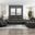 Gainesville Double Reclining Living Room Set In Brown