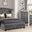 Galaxy Home Sophia Upholstered Bedroom Set in Gray