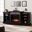 Gallatin Touch Screen Electric Fireplace With Bookcases In Black