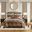 Galleria 4 Piece Queen Comforter Set In Brown