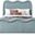 Gavin Chenille Fabric Full Bed In Blue