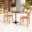 Gazebo Outdoor Dining Room Set In Walnut and Natural