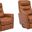 Gemini Swivel Glider Recliner Set of 2 In Butterscotch