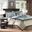 Genevieve Polyester Polyoni Pieced Solid Queen Comforter 7 Piece Set In Blue