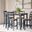 Gesthaven 5-Piece Dining Room Set In Natural and Blue