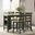 Gesthaven Counter Height Dining Room Set In Natural and Green