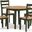 Gesthaven Dining Room Set In Natural and Green