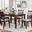 Gia 5 Piece 48 Inch Rectangle Dining Table and 4 Chairs In Cherry