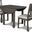 Gia Gray 3 Piece 42 Inch Drop Leaf Dining Set