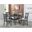 Gia Gray 5 Piece Round Dining Room Set