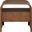 Giada Solid Wood and Veneer Nightstand In Brown