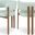 Gideon Mint Vegan Leather Dining Chair Set of 2 In Green