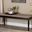 Giovanni Modern and Contemporary Sand Fabric Upholstered and Dark Brown Finished Wood Dining Bench