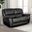 Glarus Loveseat Manual Recliner In Black