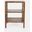 Global Archive X-Side Accent Bookcase with 2 Shelves In Amber