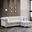 Glory Furniture Raisa Ivory Sofa Chaise