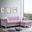Glory Furniture Raisa Pink Sofa Chaise