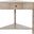 Gomez Vintage Gray Corner Table with Storage Drawer
