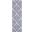 Grafix White and Blue 2'3" x 7'6" Runner Area Rug