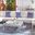 Granton 5 Piece Living Set In White and Grey