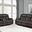 Greer Dark Brown Reclining Living Room Set
