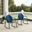 Griffith Retro Outdoor Rocking Chair Set of 2 In Navy Gloss