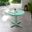 Griffith Retro Outdoor Side Table In Aqua Gloss