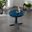 Griffith Retro Outdoor Side Table In Navy Gloss