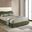 Grimsby Eastern king Bed In Olive Green