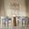 Gwen Luxury Five Piece Counter Height Dining Set with Upholstered Barstools In Gray and Natural