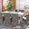 Hailee Dining Set in Grey
