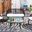 Halcott 4 Piece Living Set In Black and White