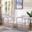 Harmonique Boucle Fabric Metal Arm Chair Set Of 2 In Cream