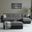 Harmony Upholstered Convertible Sectional with Storage In Gray