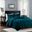 Harper Polyester Velvet 3 Piece Queen Coverlet Set In Teal