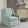 Harris Swivel Chair In Dusty Aqua