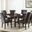Hartford 7 Piece 72 Inch Dining Room Set In Brown