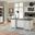 Hartford Double Pedestal Home Office Set In White