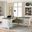 Hartford Pedestal Home Office Set In White